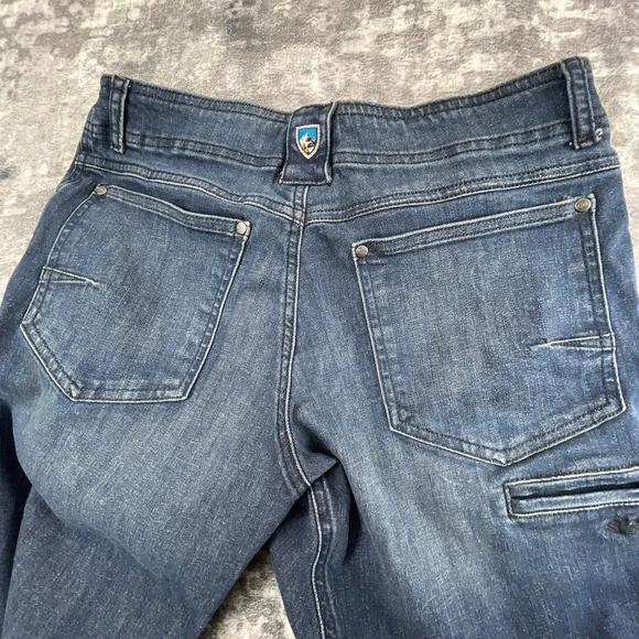 Kuhl Mens 32x32 Denim Klassik Fit Jeans Medium Wash Blue Outdoor Utility Pants - Picture 10 of 12